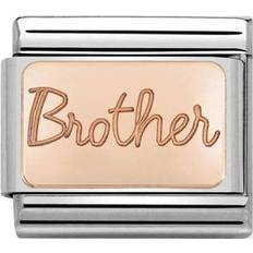 Nomination Classic Brother Link in Charm - Rose Gold/Silver