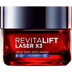 L'Oréal Paris Gesichtsmasken L'Oréal Paris Revitalift Laser X3 New Skin Anti-Aging Night Cream-Mask 50ml