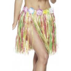 Smiffys Hawaiian Elastic Hula Skirt Multi-Coloured