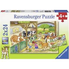 Ravensburger Klassische Puzzles Ravensburger Cheerful Farm Life 2x24 Pieces
