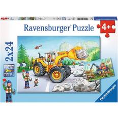 Ravensburger Klassische Puzzles Ravensburger Diggers At Work 2x24 Pieces