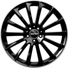 GMP Stellar Black Polished Lip 9.5x19 5/112 ET50 Nav66.6