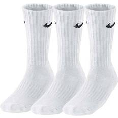 Baumwolle - Herren - Lederjacken Bekleidung Nike Cushion Crew Training Socks 3-pack Men - White/Black