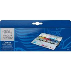 Winsor & Newton Maling Winsor & Newton Cotman Watercolours Metal Sketchers Box 24 Half Pans