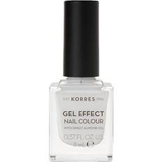 Korres Sweet Almond Gel Effect Nail Colour #01 Blanc White 11ml