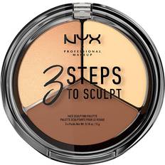 Palett Contouring NYX 3 Steps to Sculpt Face Sculpting Palette Light