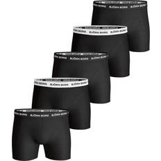 Boksere - Herre Underbukser Björn Borg Solid Essential Shorts 5-pack - Black