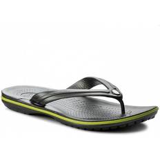 Flip-Flops Crocs Crocband Flip - Graphite/VoltGreen