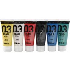 Maling A Color Acrylic Paint Pearl Metallic 03 6x20ml