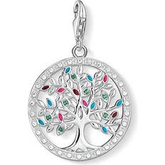 Thomas Sabo Charm Club Tree of Love Charm Pendant - Silver/Multicolour