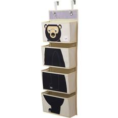 Svarte Veggoppbevaring 3 Sprouts Bear Hanging Wall Organizer