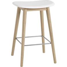 Muuto Fiber Wood Base Bar Stool 26"