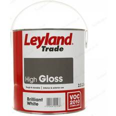 Leyland Trade High Gloss Metallfarbe, Holzfarbe Brilliant White 2.5L