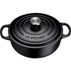 Le Creuset Matte Black med lock 3.4 L 24 cm