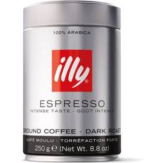 Filterkaffe illy Ground Espresso Dark Roast Coffee 250g 1pakk