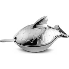 Rustfritt stål Saltskåler Alessi Colombina Fish Saltskål 4.5cm