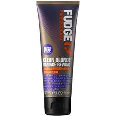 Sølvshampooer Fudge Clean Blonde Damage Rewind Violet-Toning Shampoo 50ml