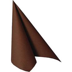 Papstar Napkins Royal Collection 1/4 Fold Brown 20-pack
