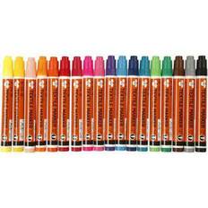 Vannbasert Tekstiltusjer Textile Marker 2-4mm 18 Pieces