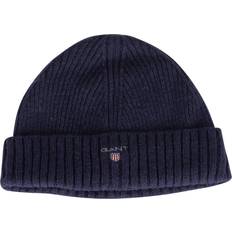 Gant Herre Luer Gant Wool Lined Beanie - Marine