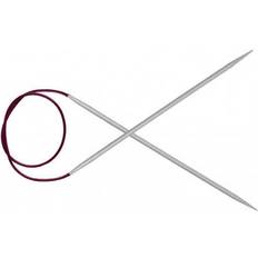 Knitpro Basix Aluminium Fixed Circular Needles 120cm 6mm