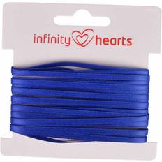 Infinity Hearts Satin Band Double Sided 3mm 329 Navy Blue - 5m