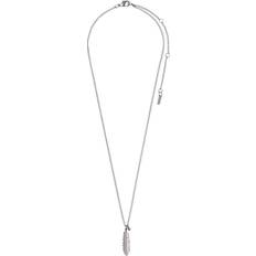 Pilgrim Lauren_PI Brass/Zinc Silver Plated Necklace w. Crystal (601816001)