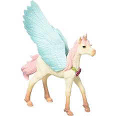Unicorns Toy Figures Schleich Decorated Unicorn Pegasus Foal 70575