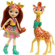 Giraffes Dolls & Doll Houses Mattel Enchantimals Gillian Giraffe Doll & Pawl