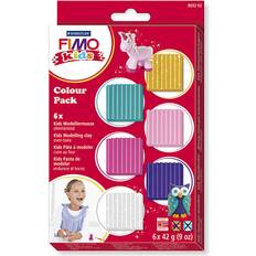 Fimoleire Staedtler Fimo Kids Additional Colours 42g 6-pack