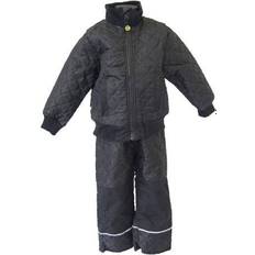 Girls Winter Sets Children's Clothing Mikk-Line Thermo Set with Fleece - Black (4003-190)