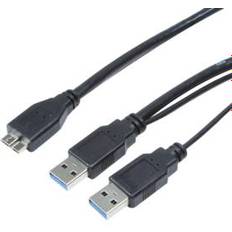 Nickel 2USB A-USB B 3.0 0.6m