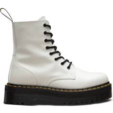 Dr. Martens Jadon Boot Smooth Leather Platforms - White