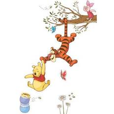 Ole Brum Veggdekor RoomMates Winnie the Pooh Swinging for Honey Peel & Stick Giant Wall Decals
