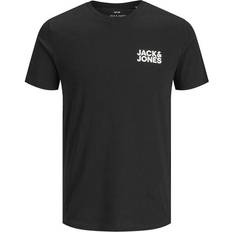 Jack & Jones Men T-shirts & Tank Tops Jack & Jones Logo T-shirt - Black/Black