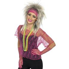 Smiffys Lace Net Vest Gloves & Headband