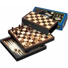 Philos Spiele Schach Backgammon Dame Set Travel