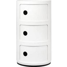 White Cabinets Kartell Componibili Storage Cabinet 12.6x23"