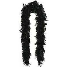 Smiffys Black Deluxe Feather Boa 180cm