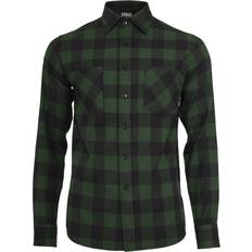 Urban Classics Checked Flannel Shirt - Black/Forest