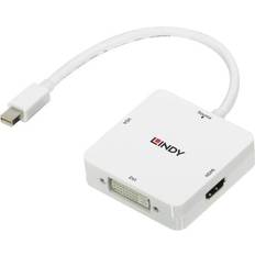 DisplayPort Mini-HDMI/DVI/VGA M-F 0.2m