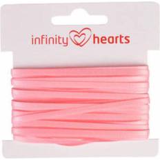 Infinity Hearts Satin Band Double Sided 3mm 150 Pink - 5m