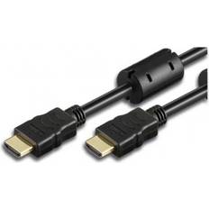 Techly High Speed with Ethernet HDMI-HDMI Ferrite 5m