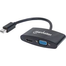 Manhattan Mini DisplayPort - HDMI/VGA M-F 0.2m