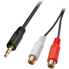 Lindy Premium 2RCA-3.5mm M-F 0.2m