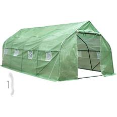 tectake Foil Tent 18m² Edelstahl Kunststoff