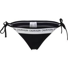 M Bikiniunderdeler Calvin Klein CK Logo Side Tie Bikini Bottom - PVH Black