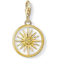 Thomas Sabo Charm Club Sun Small Charm Pendant - Gold/White