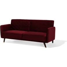 Beliani Senja Red Sofa 200cm 3-seter