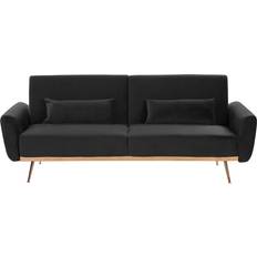 Beliani Eina Black Sofa 210cm 3-Sitzer